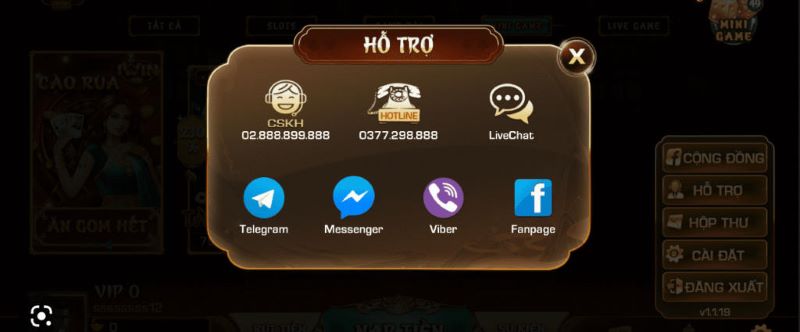 Liên hệ cổng game kwin dễ dàng
